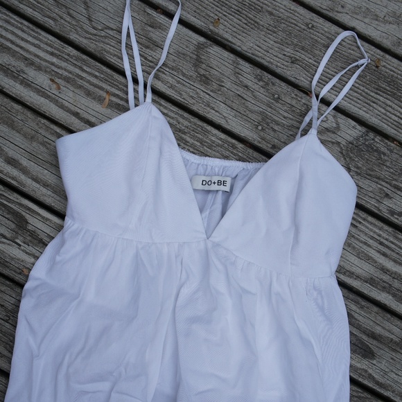 DO+BE Tops - DO+BE White Tank Top Medium Babydoll